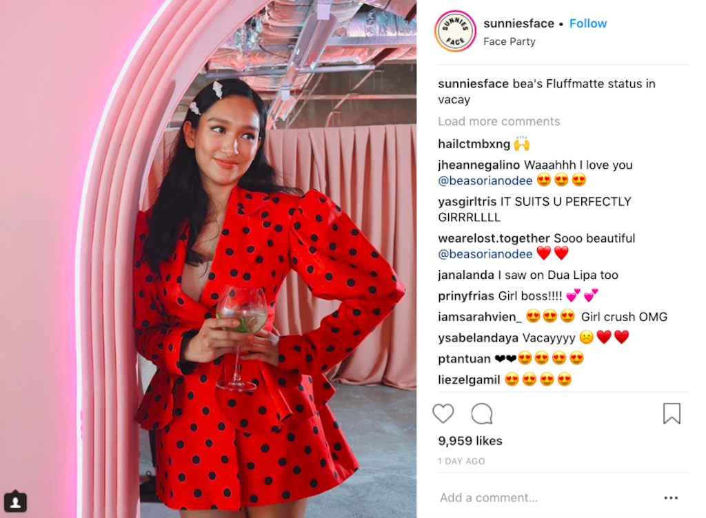 Photograph courtesy of @sunniesface (Instagram) 