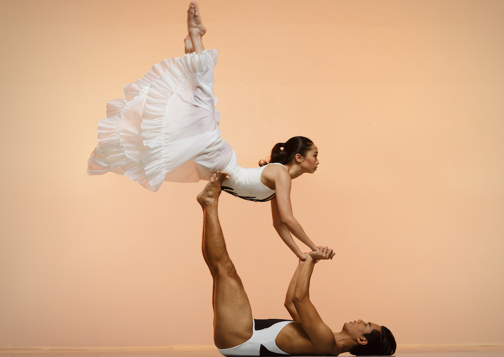 Jemima Reyes and Ronelson Yadao in Norman Walker's Season of Flight (Photograph by Jojo Mamangun)