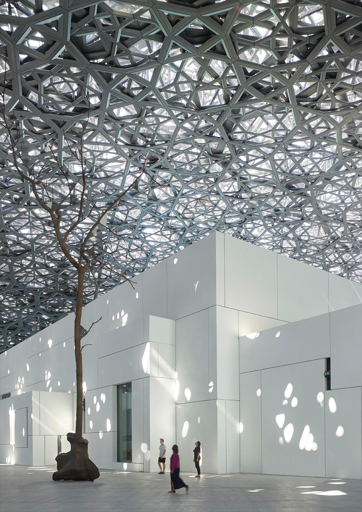 The Lourve in Abu Dhabi is also an architectural feat 