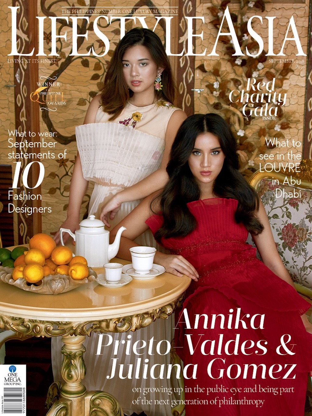 Lifestyle Asia Cover, September 2018 featuring Juliana Gomez and Annika Prieto Valdes (Photograph by Yukie Sarto) 