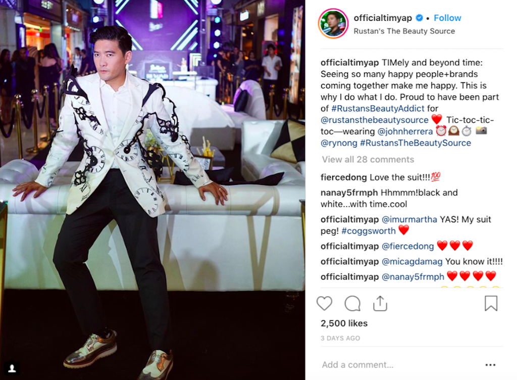 Tim Yap (Photograph courtesy of his Instagram @officialtimyap)