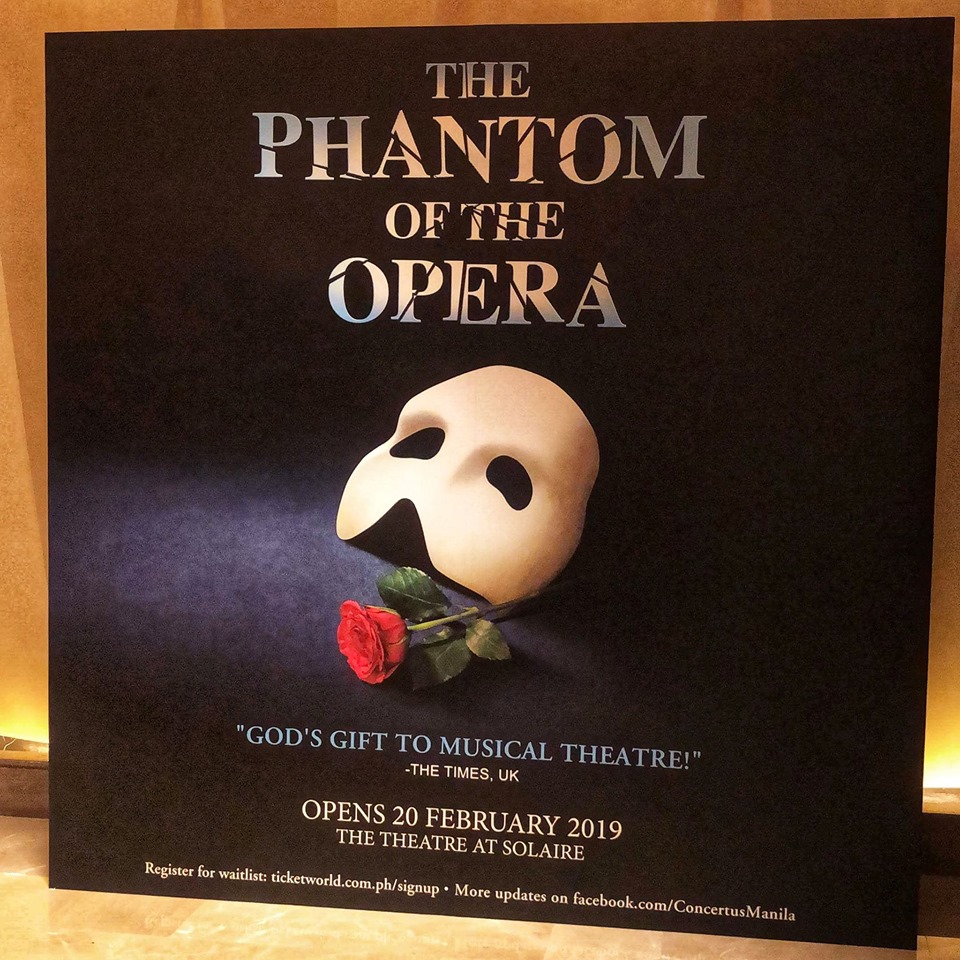 Lifestyleasia.com Andrew Lloyd Webber's The Phantom of The Opera returns to Manila in 2019