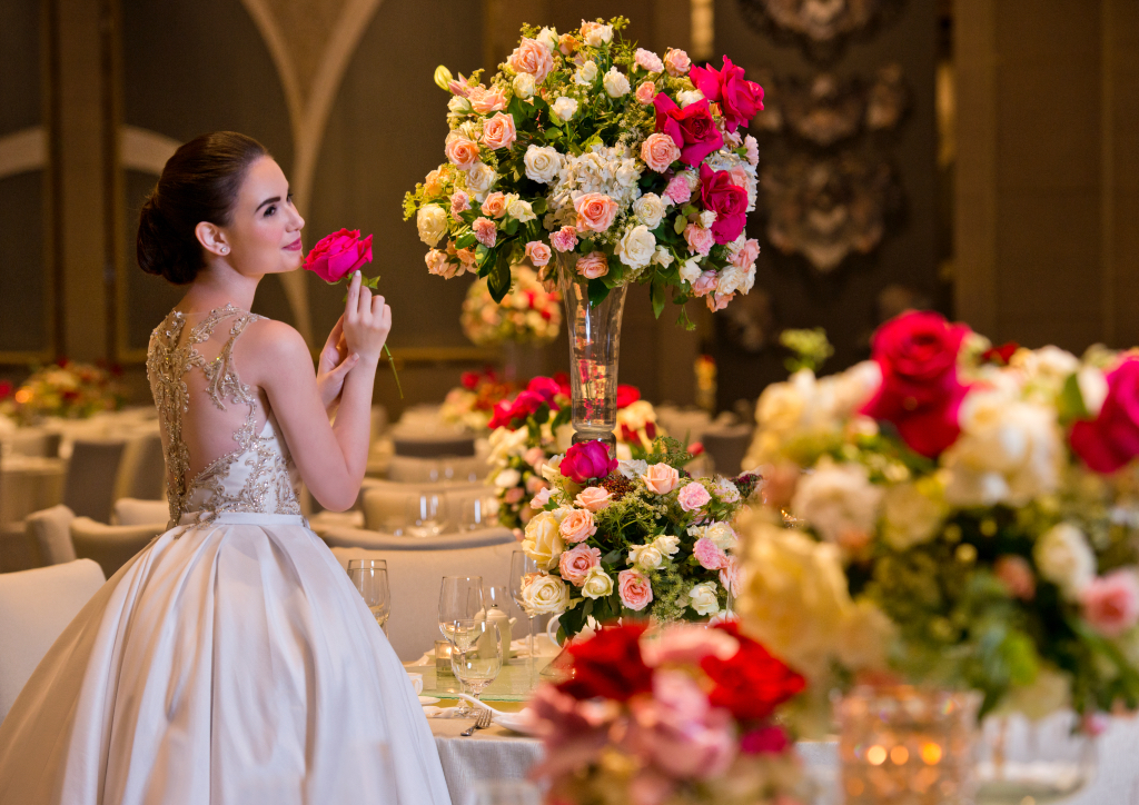 The Bridal Lounge is a mock set-up of what a Shangri-La Fort wedding may look and feel like