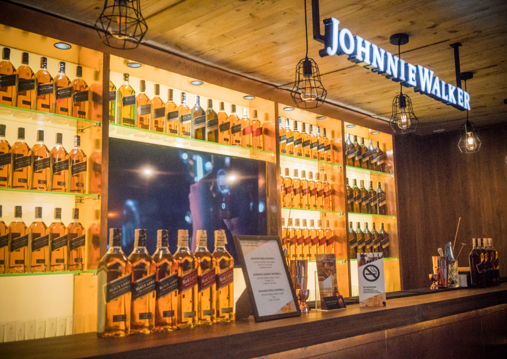 The highball bar at the Johnnie Walker House