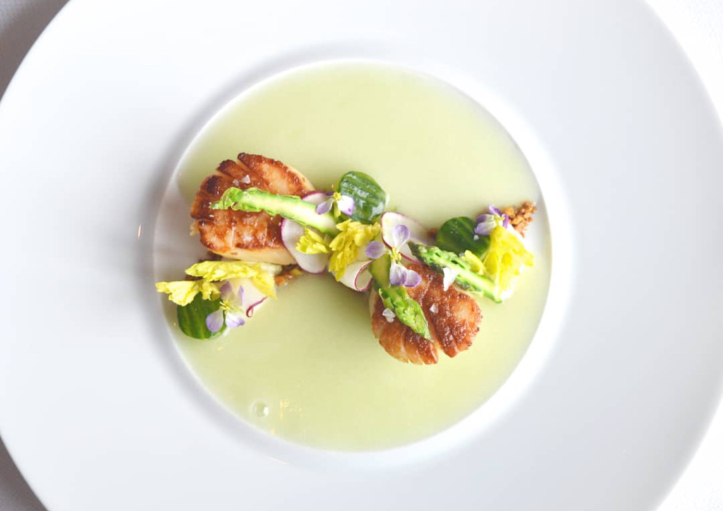 The scallops at Meritage (Photo courtesy of Boston Harbor Hotel)