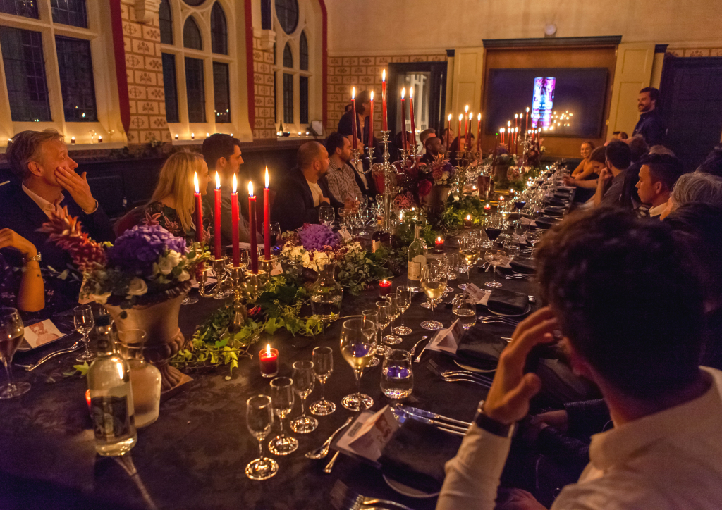 Guests at the dinner table