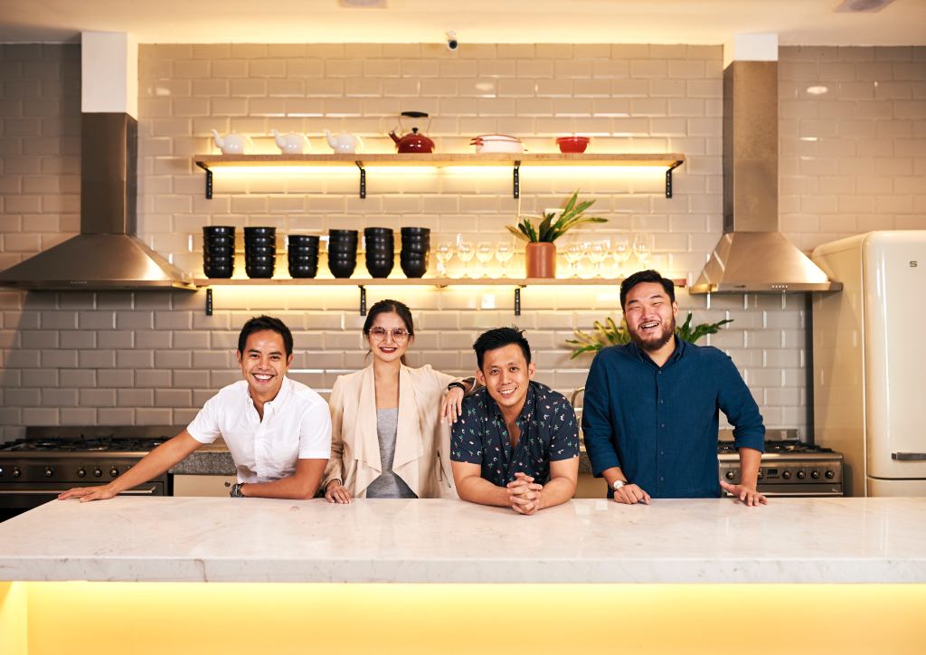 Mike Ricafort, Ciara Ong, Joey Ong and Kevin Fernando inside Seventeen O'Nine (Photograph by Hub Pacheco)