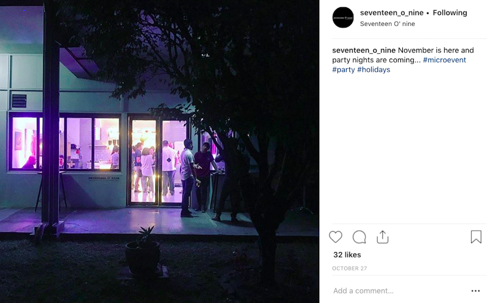 Photograph courtesy of Seventeen O'Nine (@seventeen_o_nine on Instagram) 