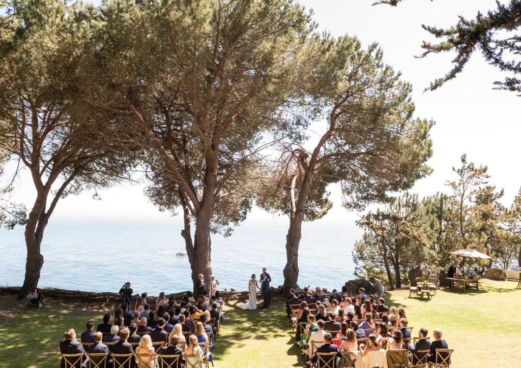 The rugged nature surrounding Big Sur provided ample decoration for the wedding (Photograph by Viera Photographics)