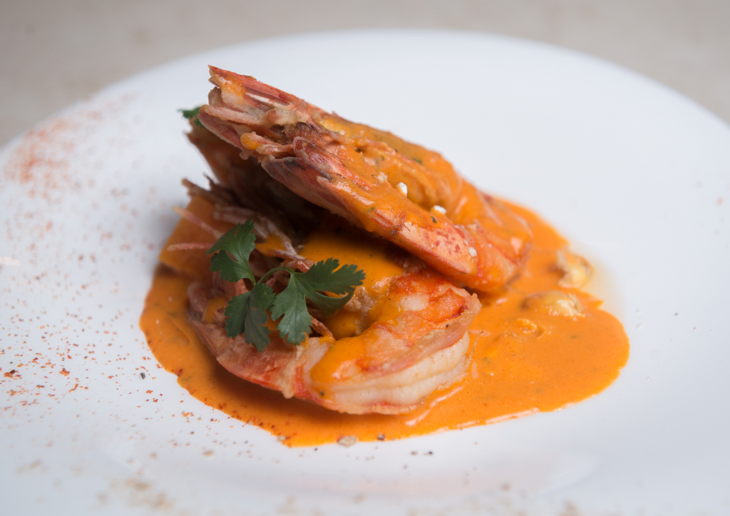 Ceviche Crocante de Camarones (Photograph by Kieran Punay)