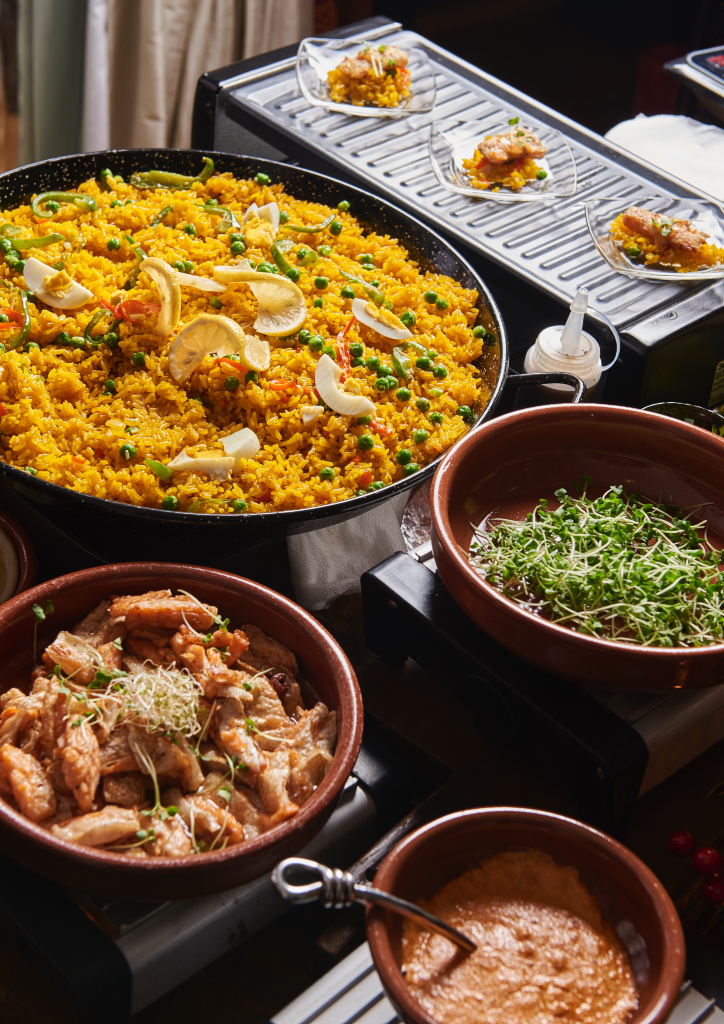 Food is abundant at a Virginia Lane party (Photograph by Hub Pacheco)