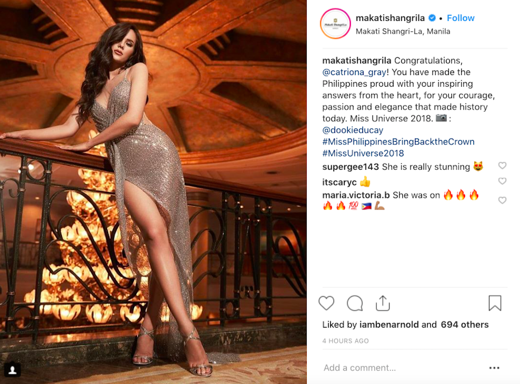 Photograph courtesy of Makati Shangri-La's Instagram account @makatishangrila