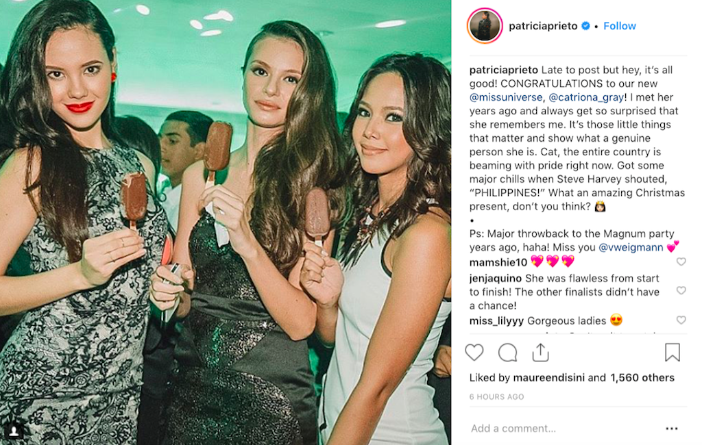 Photograph courtesy of Patricia Prieto's Instagram account @patriciaprieto