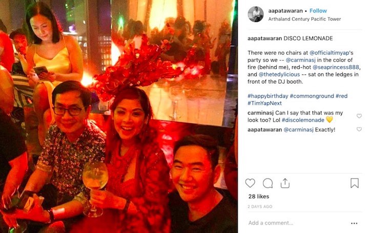 Tim Yap Birthday Party Photo