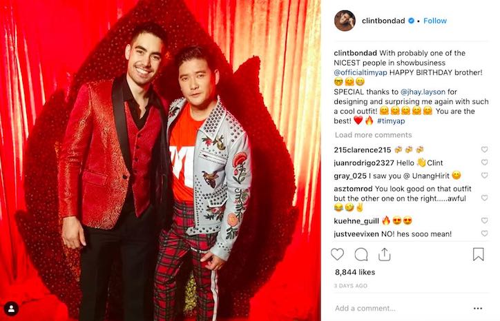 Clint Bondad at Tim Yap Birthday Party