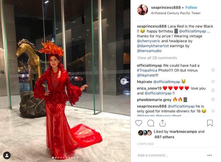 Tessa Prieto-Valdes at Tim Yap Birthday Party