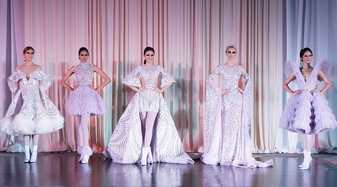 Michael Cinco Swan Lake-themed couture
