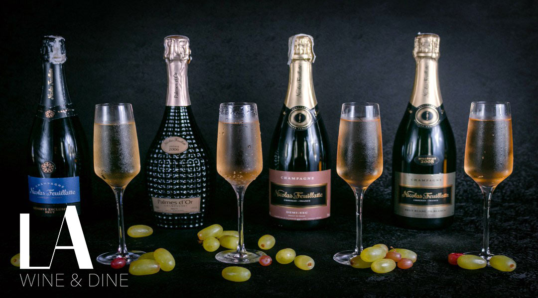 Nicolas Feuillatte champagne bottles