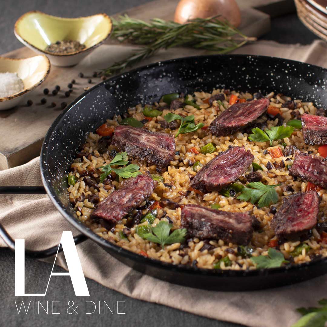Wagyu Beef Paella from Discovery Primea's Tapenade restaurant