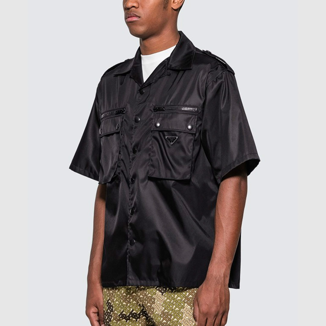 PRADA NYLON GABARDINE SHIRT