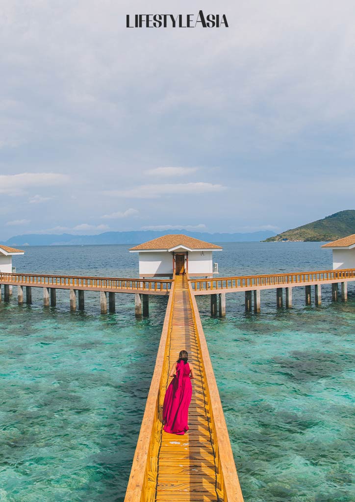 The young Ryna Brito enjoys a slow beautiful day at Sunlight Eco Tourism Island Resort in Culion, Palawan.