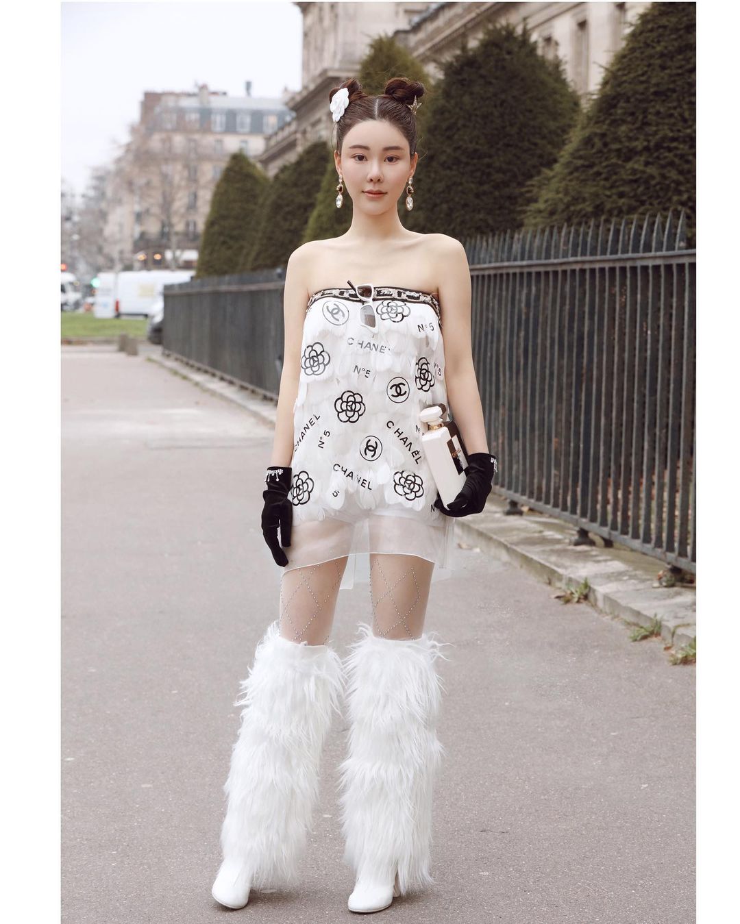 Abby Choi in Chanel