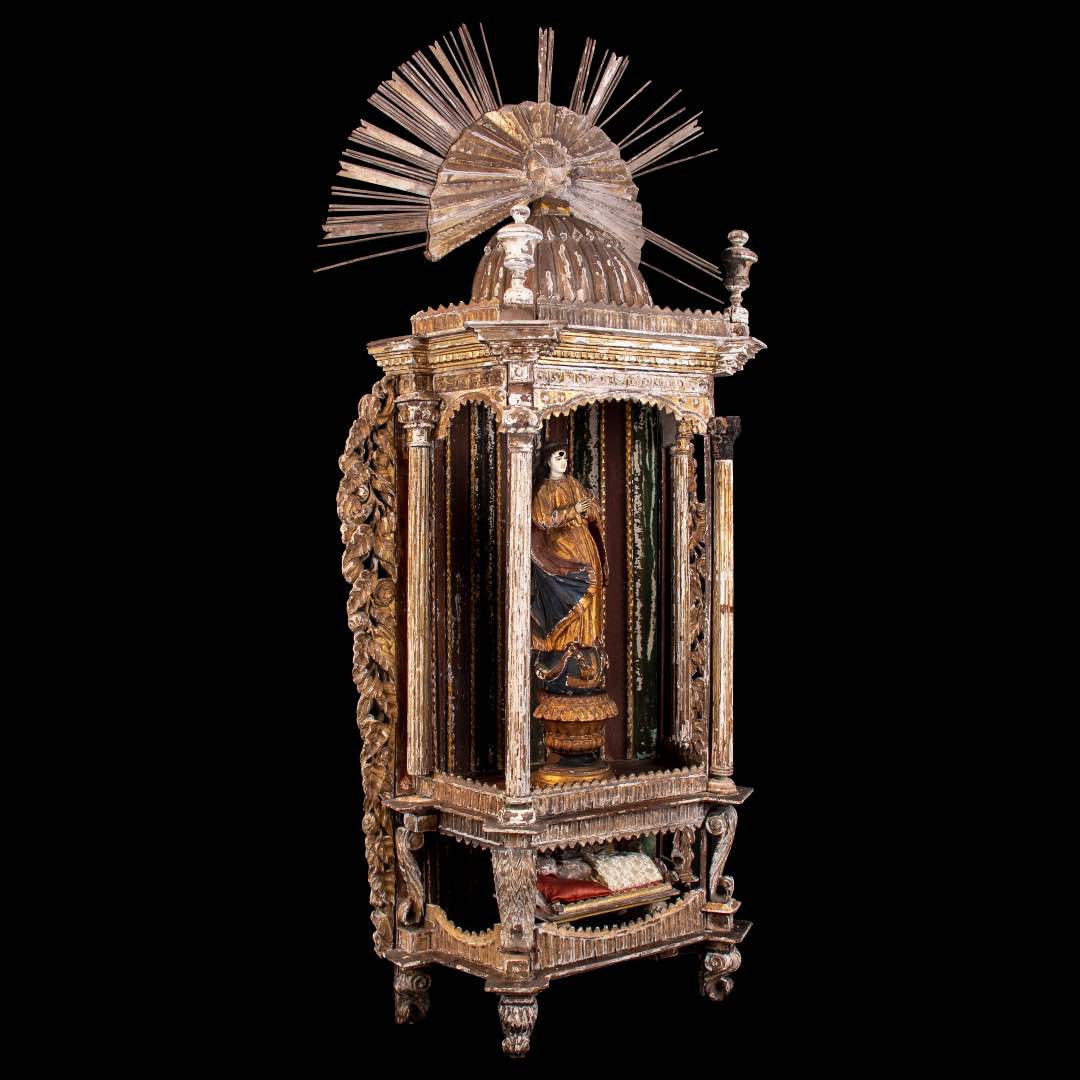 Double Niche Urna by Inmaculada Concepcion And Niño Dormindo