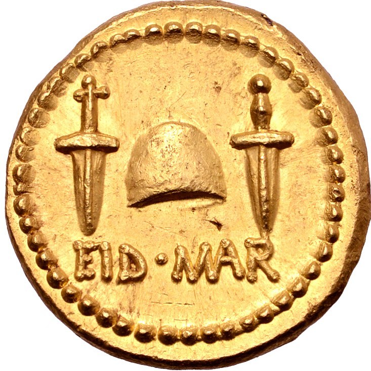 Eid Mar coin minted by Marcus Junius Brutus