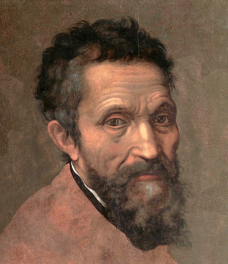 Portrait of Michelangelo (oil on wood, c. 1544)