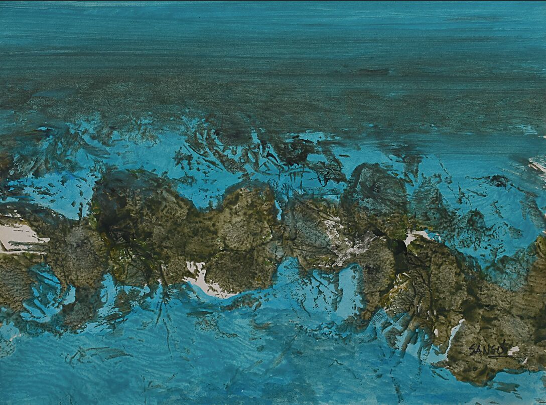 A Torquoise Moment by Juvenal Sanso