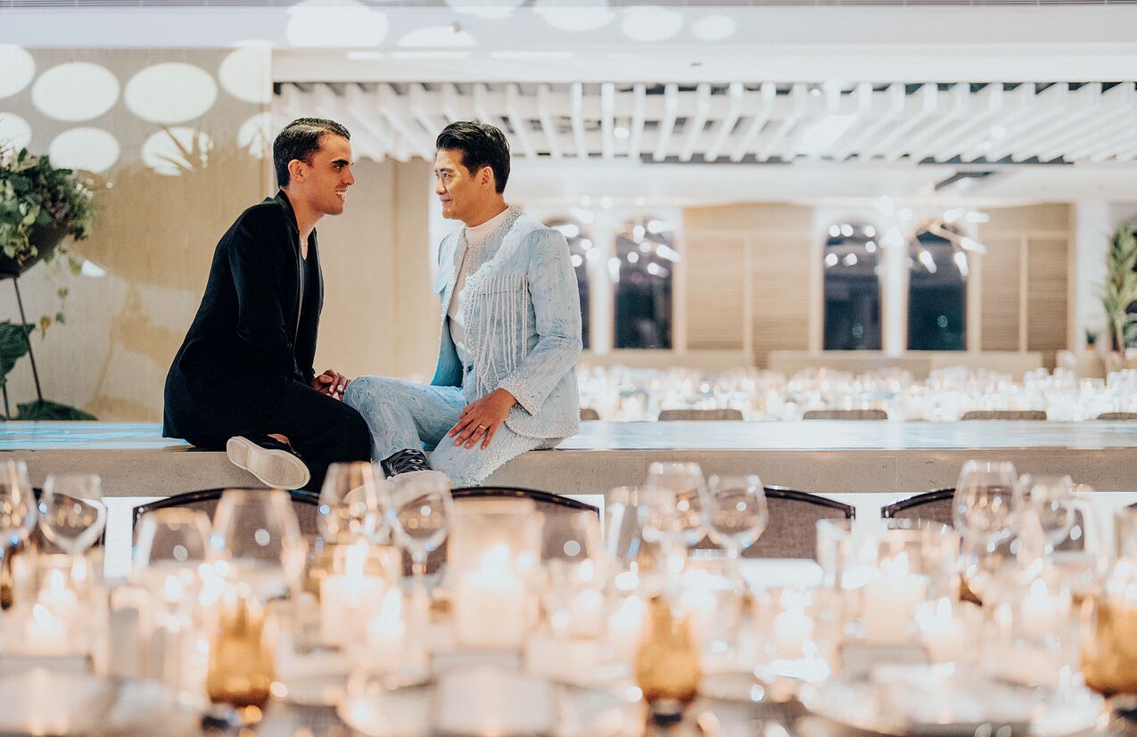 Tim Yap with his husband Javi Martinez