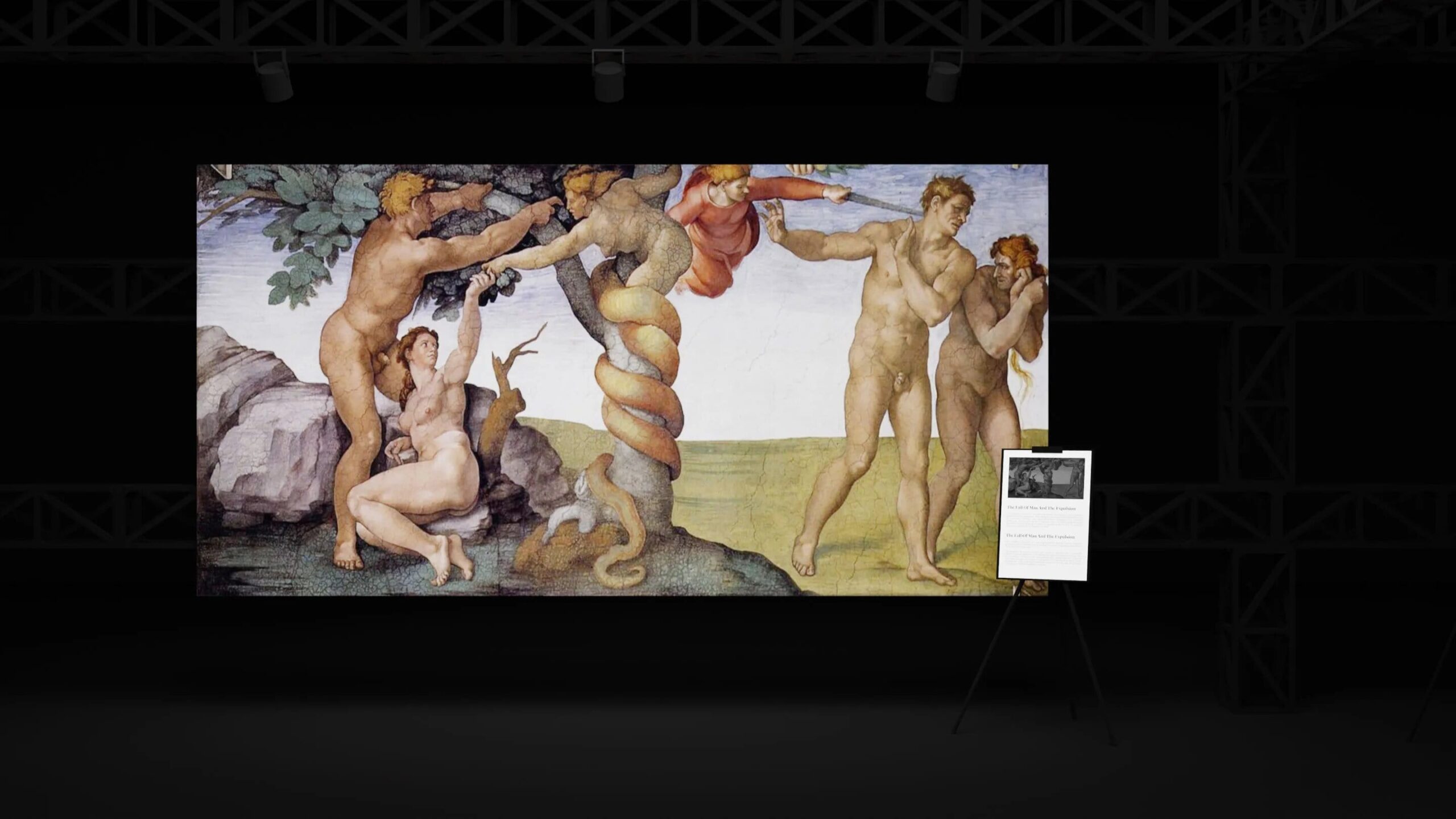 A sample of how the exhibition will look like