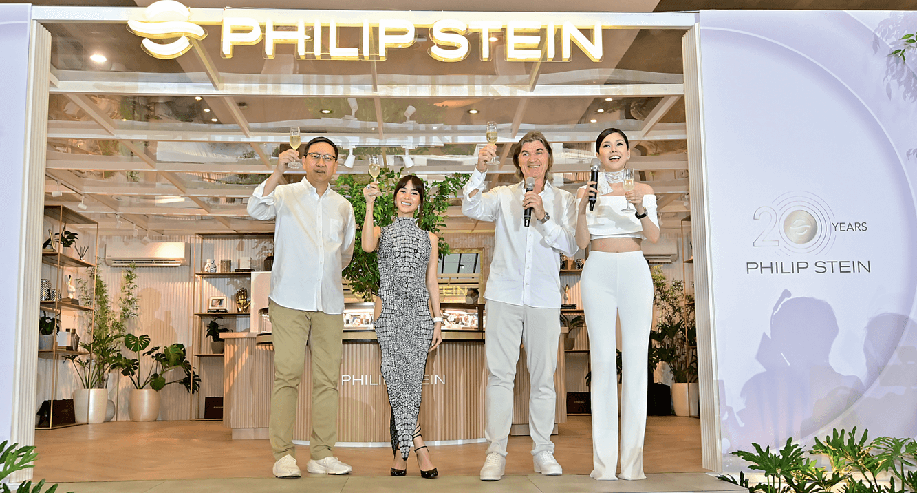 Emerson Yao, Heart Evangelista, Will Stein, and Bianca Valerio at Philip Stein 20th anniversary