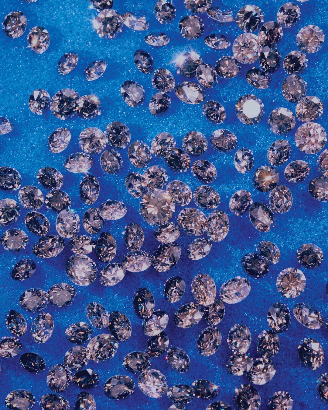 A picture of lab-grown diamonds from Frank Ocean's company, Homer