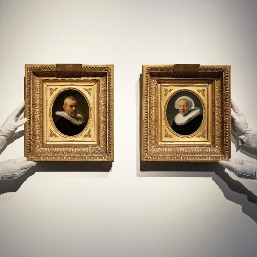 The rediscovered pair of Rembrandt paintings