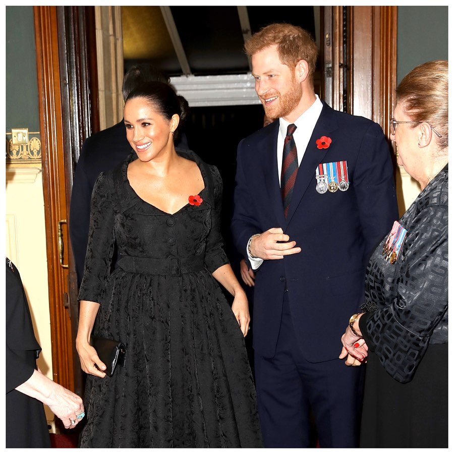 Meghan Markle and Prince Harry during the Royal British Legion Festival in 2019