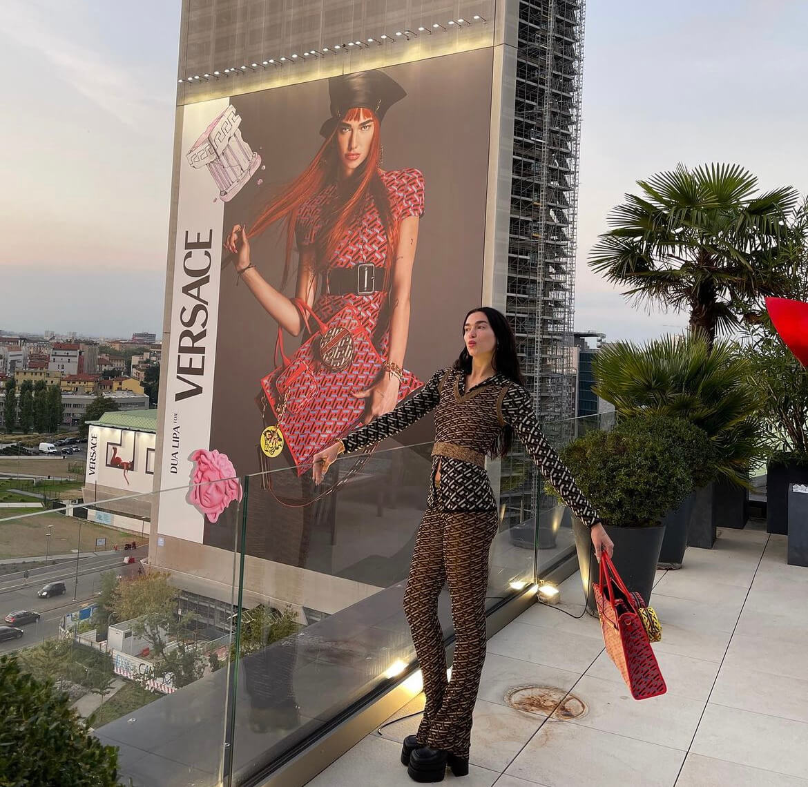 Dua Lipa Donatella Versace collaboration Versace’s High Summer “La Vacanza” women’s collection