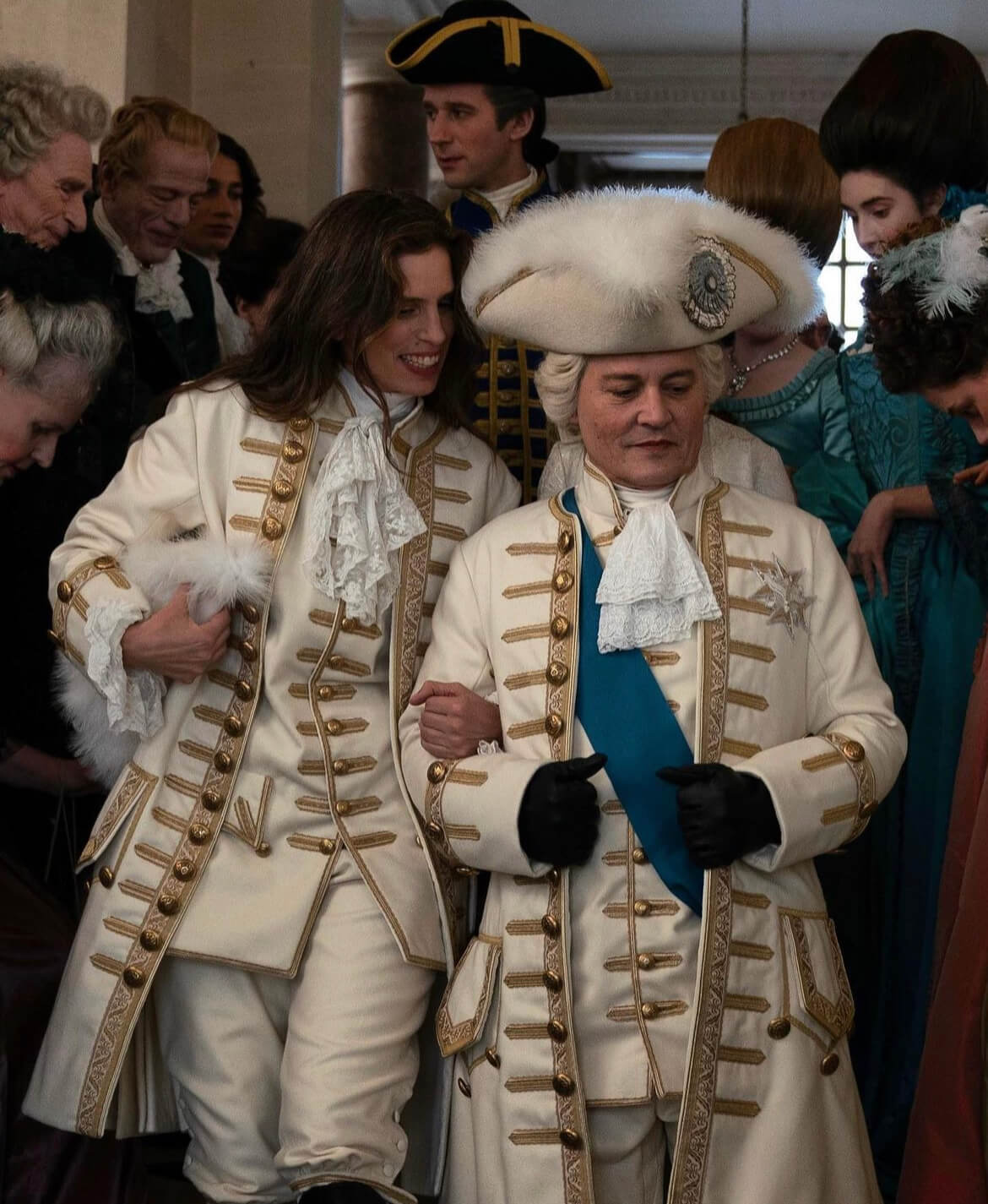 Johnny Depp in "Jeanne du Barry"