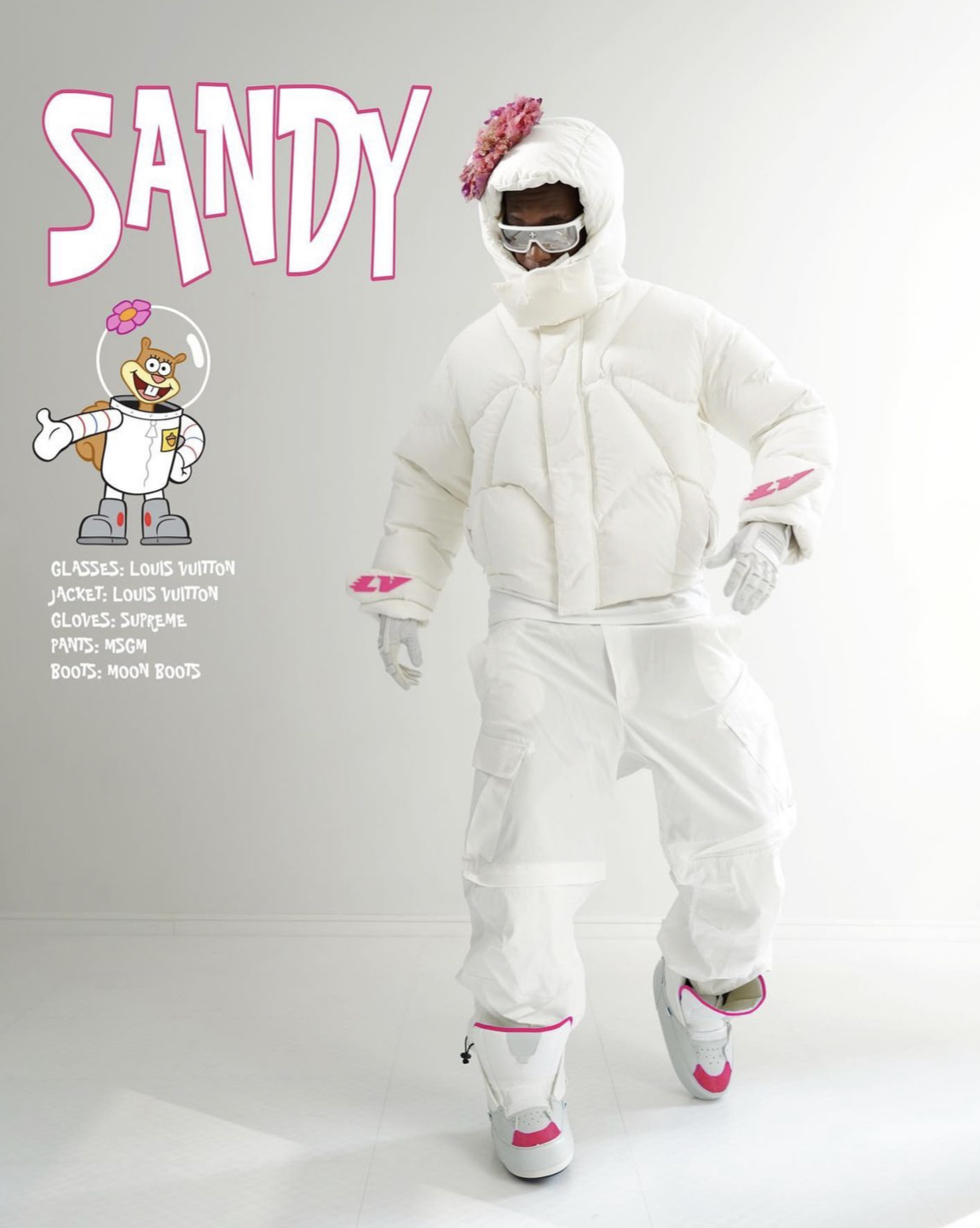 Wisdom Kaye as Sandy/Photo via Instagram @wisdm