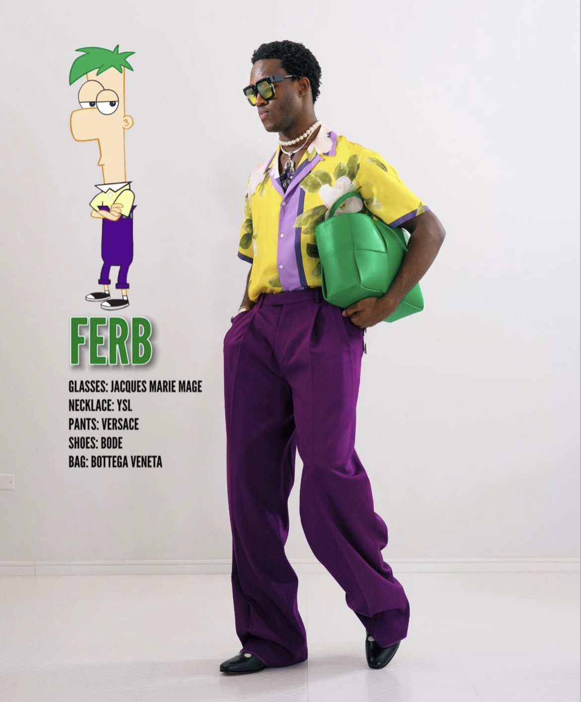 Wisdom Kaye as Ferb/Photo via Instagram @wisdm