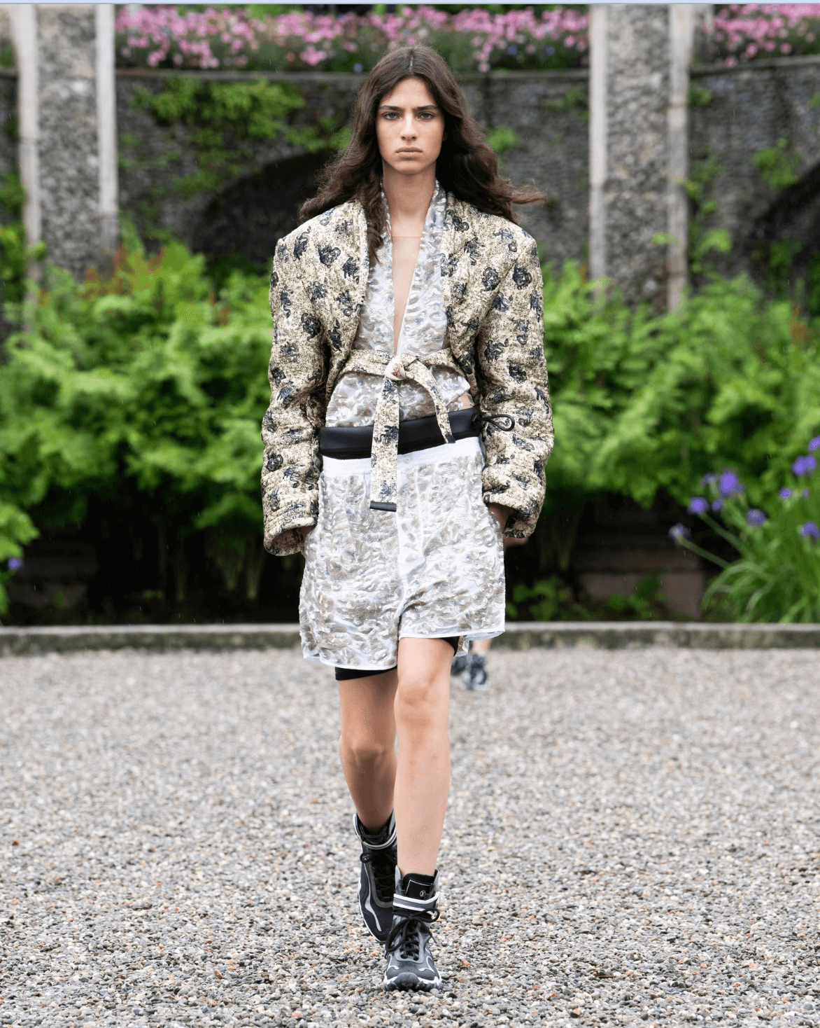 Floral ensemble the Louis Vuitton Cruise 2024 Collection