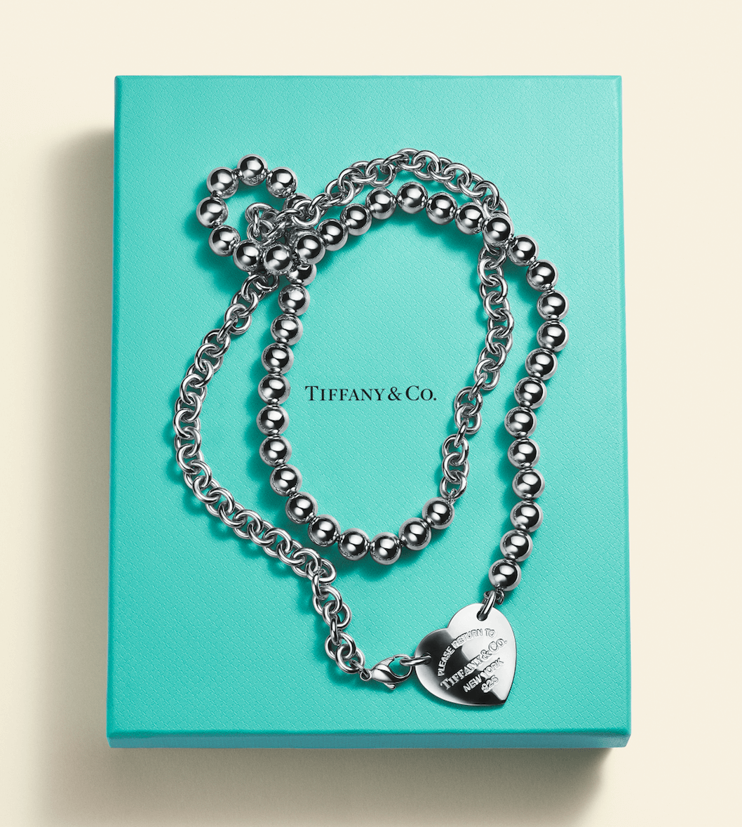 Tiffany HardWear link earrings in 18k rose gold with pavé diamonds