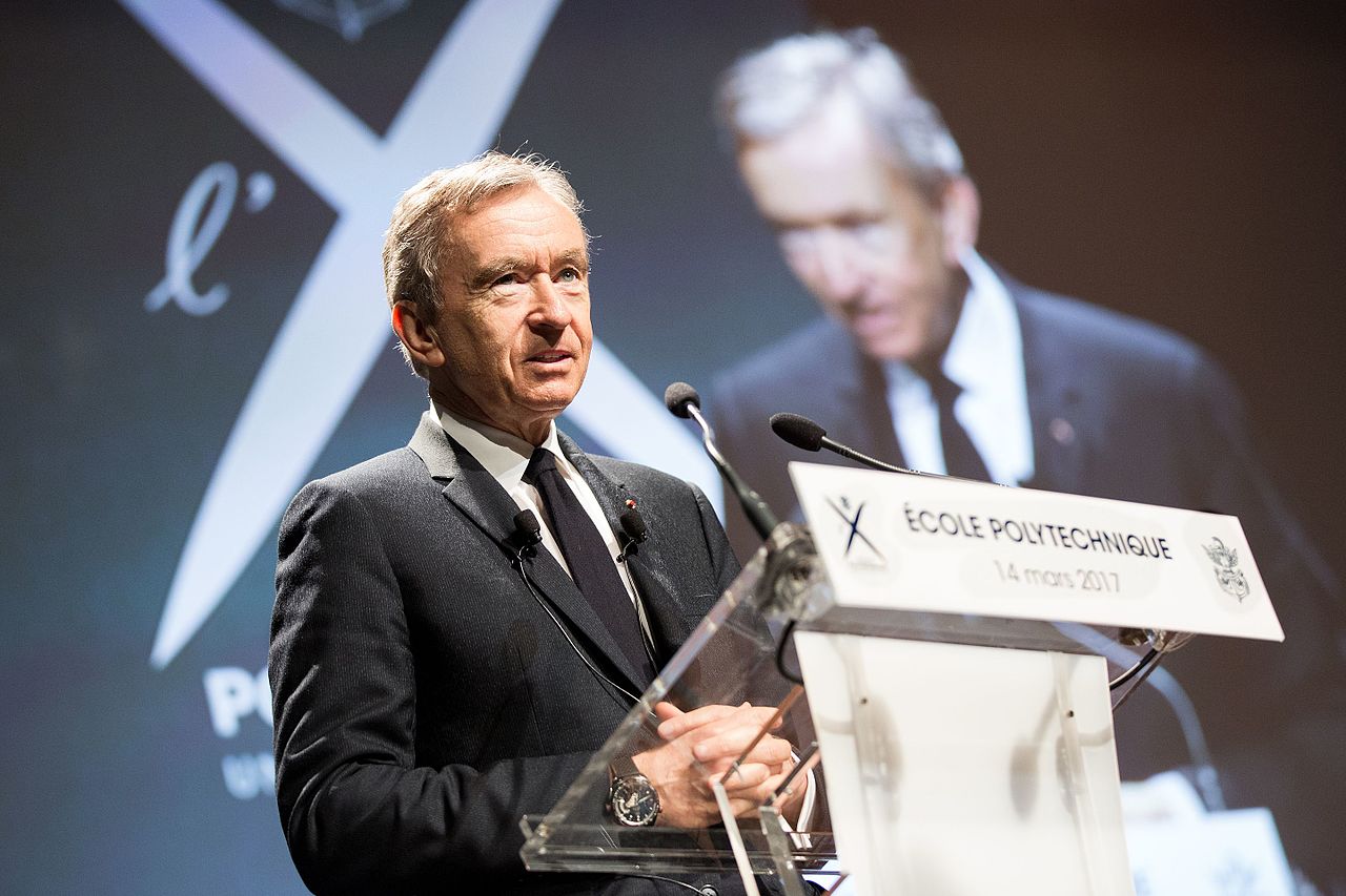 Former richest man in the world, Bernard Arnault