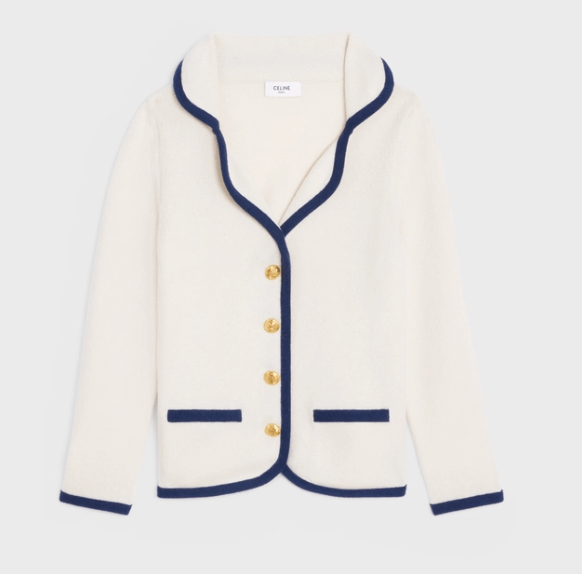 Cardigan jacket in heritage cashmere Celine