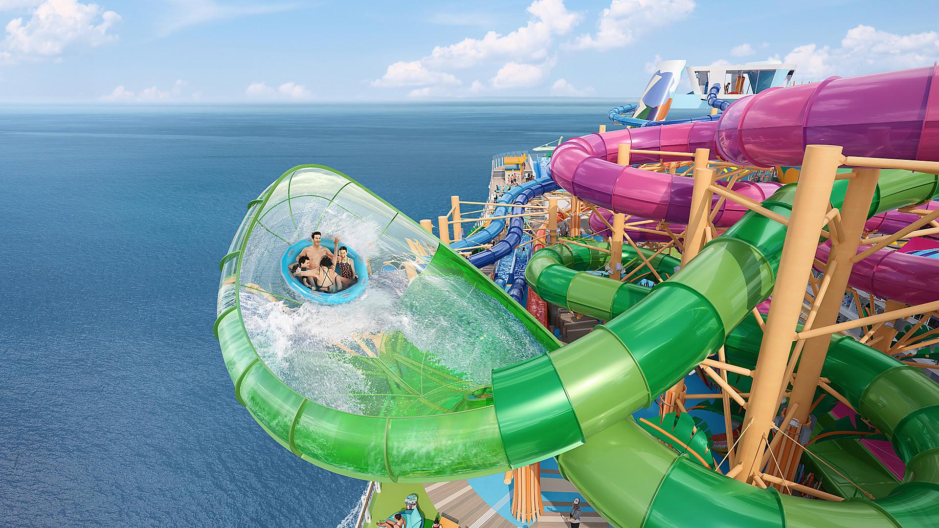 Royal Caribbean's "Icon of the Seas" bigget water park at sea