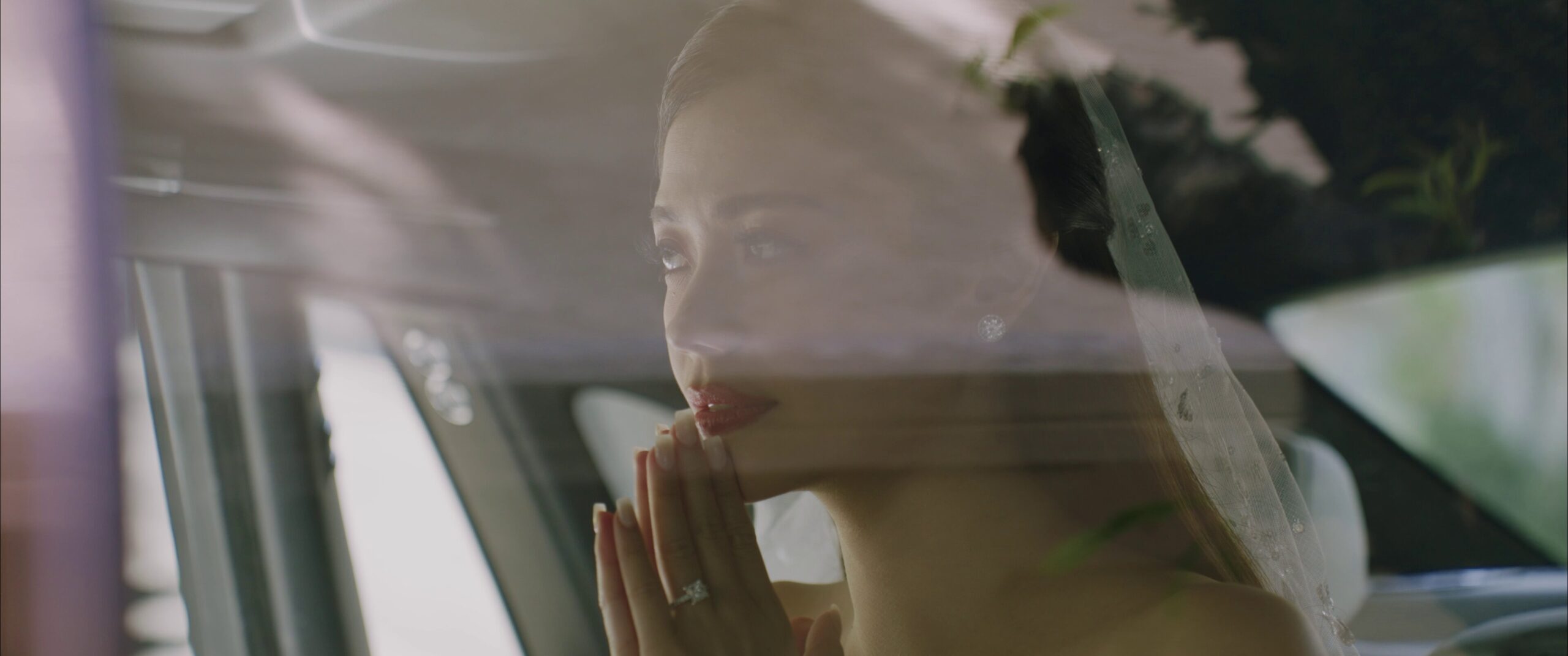 A still of Verniece Enciso from Magbanua's film on her wedding with Alfred Dichaves