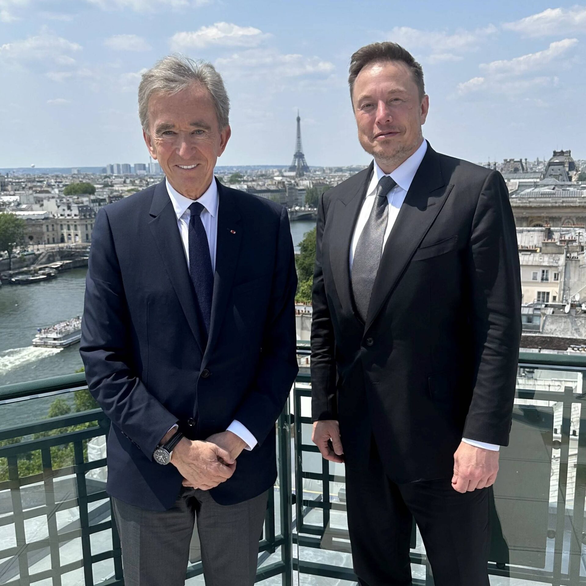 Bernard Arnault and Elon Musk