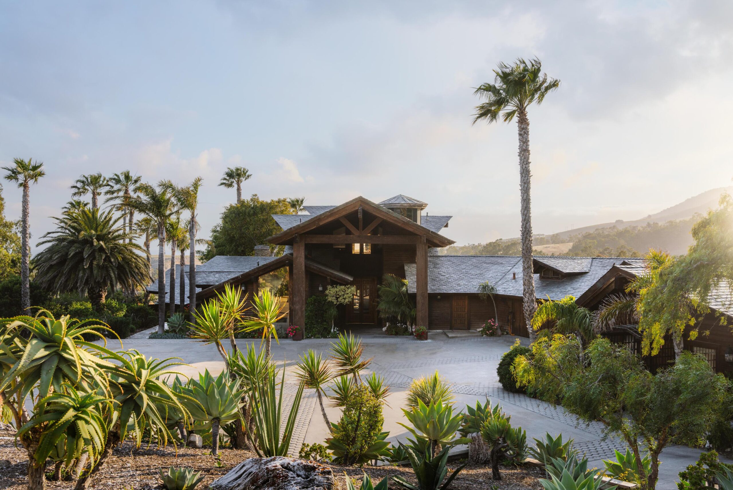 A view of Cameron's home from the outside