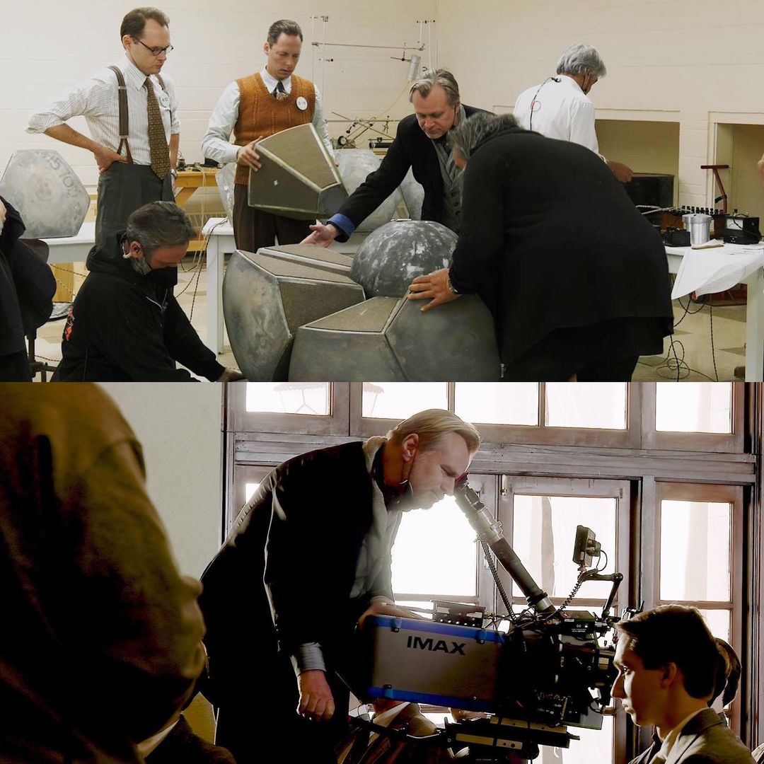 Nolan on the set of "Oppenheimer"