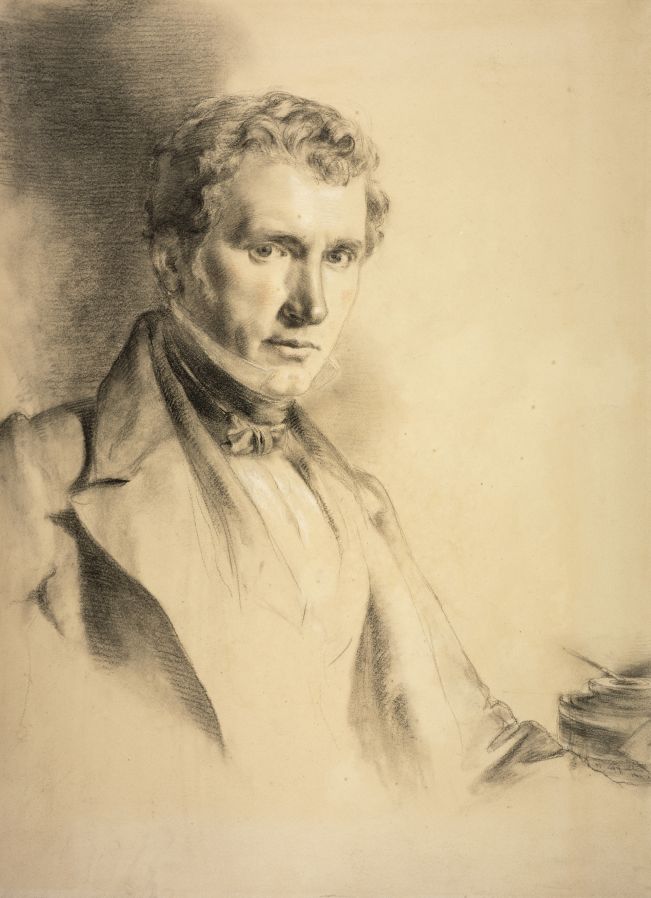 Architect David Bryce in a portrait by an unknown artist